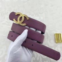 High Quality Imitation Chanel 30mm Leather Belt CH5235 Wine JK687wn47