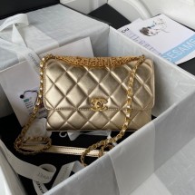 Hot Replica Chanel SMALL FLAP BAG AS3241 gold JK2361wR89