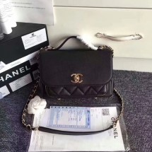 Imitation 1:1 Chanel Original Calfskin Leather Shoulder Bag 8124 Black JK5720LT32