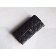 Imitation Chanel Classic Flap Wallet A31506 black JK1397VO34