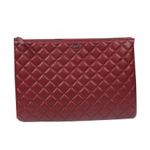 Imitation Chanel Clutch Bag Original Sheepskin Leather A69254 A69253 Burgundy JK918Oz49