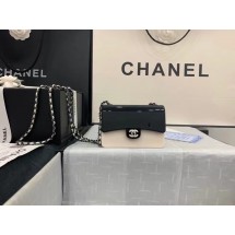 Imitation chanel evening bag AS2513 Black & White JK3310RC38