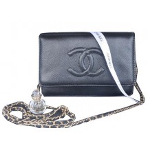 Imitation Chanel Flap Shoulder Bag Black Calfskin Leather CHA33817 Gold JK1074uq94