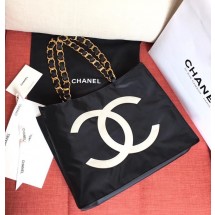 Imitation Chanel gold -Tone Metal Shoulder Bag 94118 black JK4739Oz49