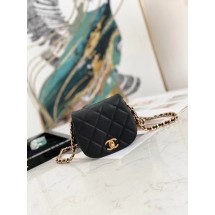 Imitation Chanel mini Flap Shoulder Bag Original leather AP2344 black JK3057Za30