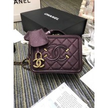 Imitation Chanel mini Vanity Case Original A93342 purple JK4895uq94