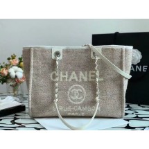 Imitation Chanel Shopping bag MM A67001 Cream JK3028VO34