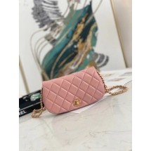 Imitation Cheap Chanel Small Flap Shoulder Bag Original leather AP2358 pink JK3055fV17