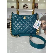 Imitation Fashion Chanel Calfskin Shoulder Bag AS3112 blue JK2611kd19