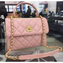 Imitation Fashion Chanel Classic Top Flap Bag Original Leather A98079 Pink JK250kd19