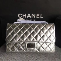 Imitation High Quality Chanel Flap Shoulder Bag Silver Original Calfskin Leather 277 Silver JK5285HH94