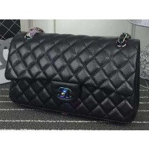 Knockoff Best Chanel 2.55 Series Flap Bag Lambskin Leather A1112 Black JK227sm35