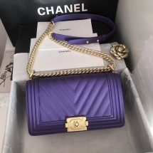 Knockoff Boy chanel handbag V67086 purple JK4364yN38