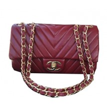 Knockoff Chanel Classic Flap Bag Sheepskin Leather A92516 Burgundy JK942tU76