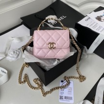 Knockoff Chanel CLUTCH WITH CHAIN AP2758 Light Pink JK2380cS18