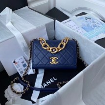 Knockoff Chanel Flap Shoulder Bag Original leather AS2638 blue JK3145ch31