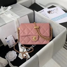 Knockoff Chanel Flap Shoulder Bag Original leather AS2855 pink JK3067Lg61