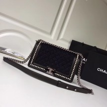 Knockoff Chanel LE BOY Shoulder Bag Original A67086 black JK5006vf92