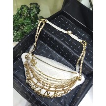 Knockoff Chanel Original Leather Pearl Belt Bag C2039 white JK4609iV87