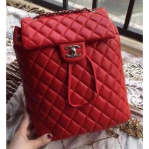 Knockoff Chanel Sheepskin Leather Backpack A91121 Red JK54ch31