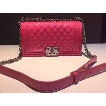 Knockoff High Quality Boy Chanel Flap Shoulder Bag Sheepskin Leather A67189 Rose JK138Lg12