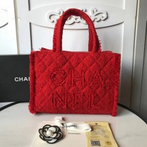 Knockoff High Quality CHANEL zipped shopping bag AS0976 red JK4343FA65