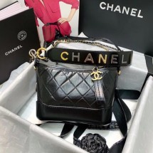 Luxury Chanel gabrielle small hobo bag AS0865 black JK4168Px24