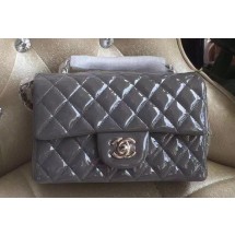 Luxury Chanel mini Classic Flap Bag Original Patent A1116 Grey JK177UV86