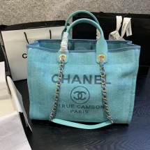 Luxury Chanel Shopping bag A66941 sky blue JK3950bE46