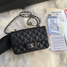 Luxury CHANEL Small Grained Calfskin AS1116 black JK3998UV86