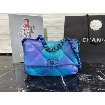 Replica chanel 19 flap bag AS1160 AS1161 Blue & Purple JK3451Jw87