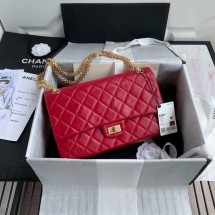 Replica Chanel 2.55 Calfskin Flap Bag A37587 red JK3868Kg43