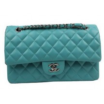 Replica Chanel 2.55 Series Bags Green Original Leather CFA1112 Silver JK983Xe44