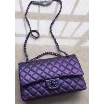 Replica Chanel 2.55 Series Double Flap Bag Original Lambskin Leather A1112 Violet JK355Yn66