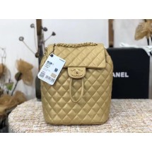 Replica Chanel Backpack Sheepskin Original Leather 83431 gold JK4024nB47