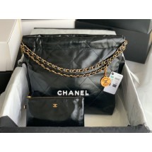 Replica Chanel Calf leather shopping bag AS3261 black&white JK2391ls37