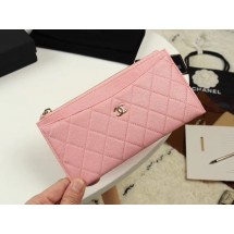 Replica Chanel Calfskin Leather & Gold-Tone Metal A84107 light pink JK1270ED66