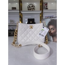 Replica Chanel Calfskin Shoulder Bag AS3111 white JK2610TN94