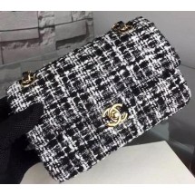 Replica Chanel Classic Flap Bag Original Fabric A1020 Black JK497Ac56