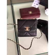 Replica Chanel flap bag Lambskin & Gold-Tone Metal 3797 black JK4583hD86