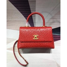 Replica Chanel flap bag with top handle B93737 red JK4726ED66