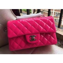 Replica Chanel mini Classic Flap Bag Original Patent A1116 Rose JK175ED66