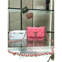 Replica Chanel mini Flap Shoulder Bag Original leather AP2301 rose JK3043KG80