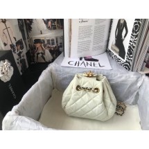 Replica CHANEL Original Leather Rope Bag AS1802 White JK3177HB48