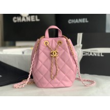 Replica Designer Chanel Calfskin Backpack Original Leather AS3211 pink JK2338Bb80