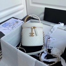 Replica Fashion Chanel vanity case AS2061 white JK3738yI43