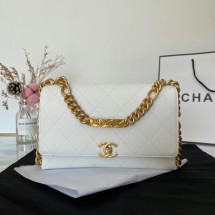 Replica High Quality Chanel Flap Shoulder Bag Original leather AS2764 white JK3093Jh90