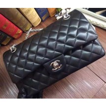 Replica Top Chanel 2.55 Series Flap Bag Original Sheepskin Leather A09765 Black JK648Cq58