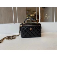 Best Quality Chanel Original Small classic chain box handbag AP2199 black JK3191xb51