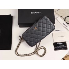 Best Replica Chanel Calfskin & Gold-Tone Metal A82527 black JK4628bj75